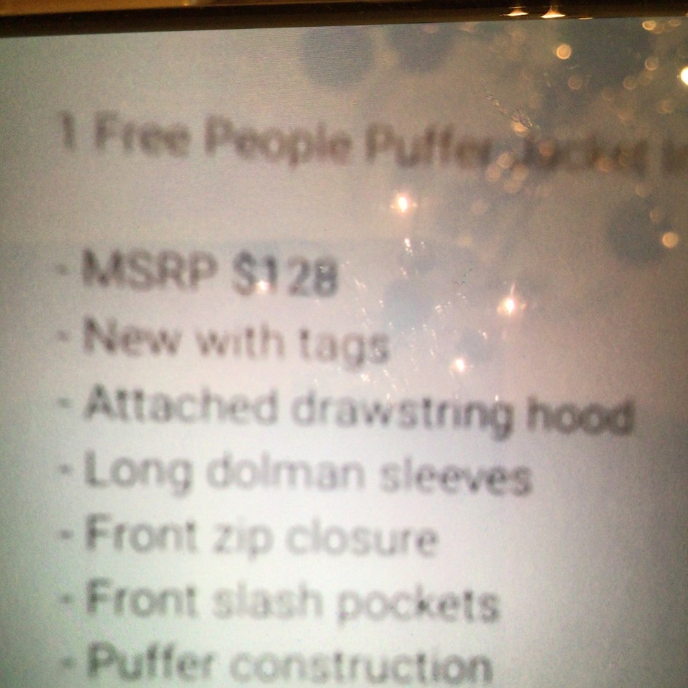 🥳2xHP Free People lilac dolman puffer jacket med. - Picture 6 of 10